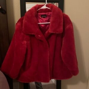 Spoiled Vibrant Red Teddy Jacket. New without tags. Has never been worn.